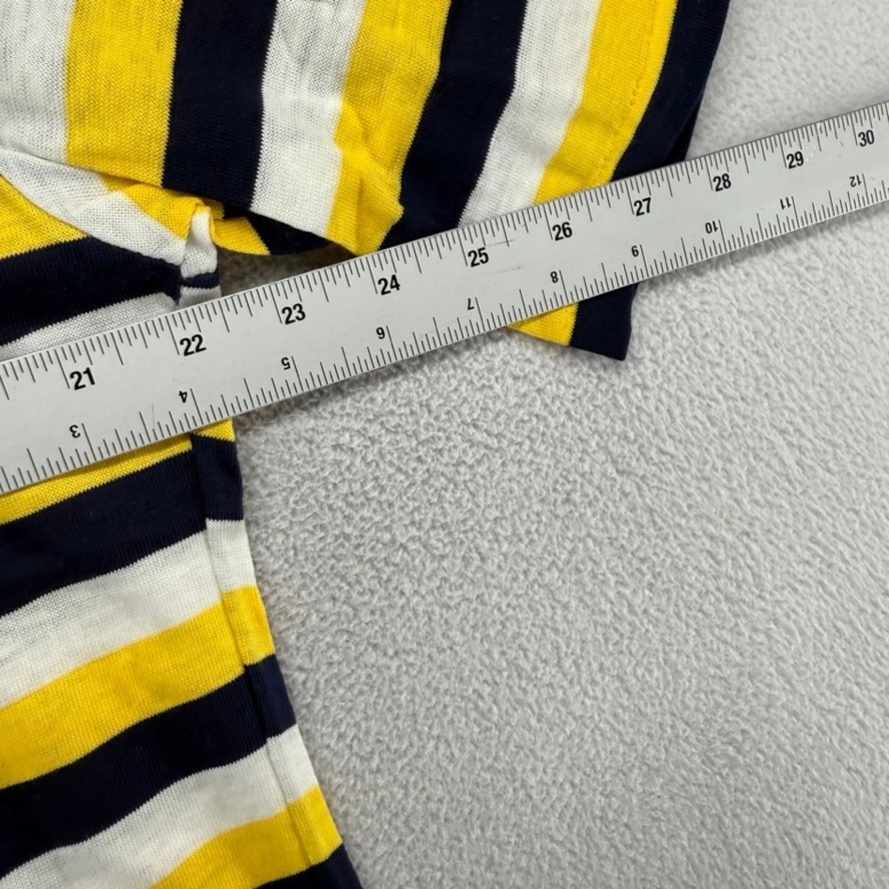 Vintage Gant Polo Shirt Mens XL Yellow Blue The Rugger Knit Deadstock 70s ivy - Picture 5 of 8